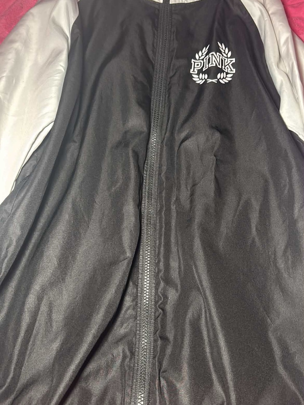 PINK Black Jacket with Silver Trim
